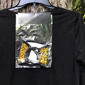 NWT #Take That 2 pc Mask Long Sleeves Tee Electric Bolt Leopard Print Juniors XL